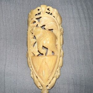 Vintage Carved Ivory Pendant
